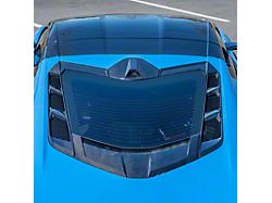 Rear Decklid Camera Cover; Carbon Fiber (20-24 Corvette C8 Coupe)