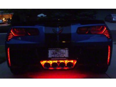 Rear Fascia LED Lighting Kit; Superbright Orange (14-19 Corvette C7)