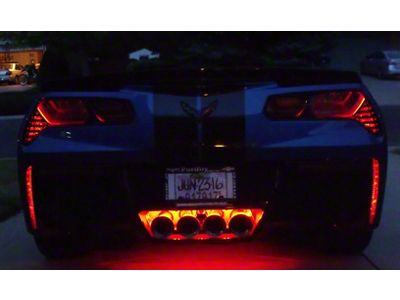 Rear Fascia LED Lighting Kit; Superbright Purple (14-19 Corvette C7)