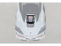 Rear Hatch Upper Tonneau Window Inserts; Carbon Fiber (20-26 Corvette C8 Convertible)