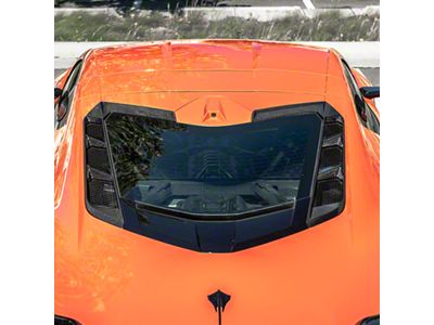 Rear Hatch Vent; Carbon Fiber (20-25 Corvette C8 Coupe)