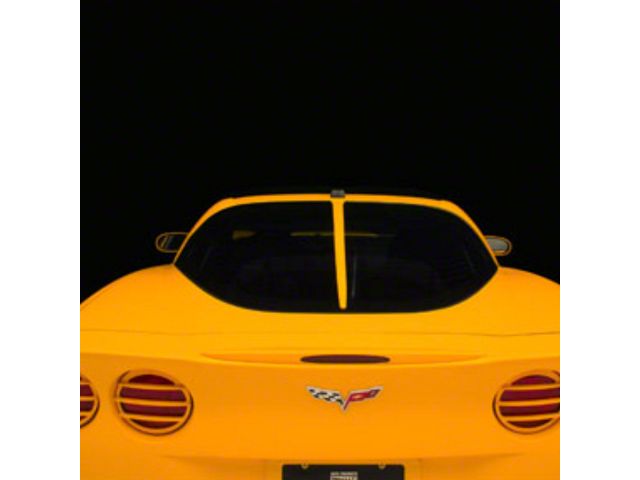 Corvette Rear Window Graphics Altec Corvette Rear Split Window Trim; Medium Spiral Gray 4132-220 (97 ...
