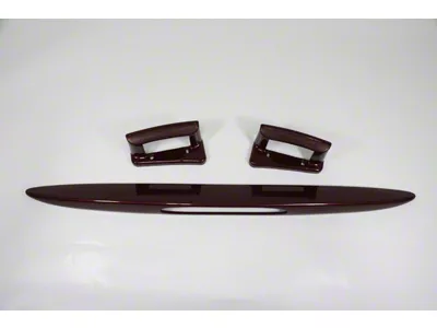 Rear Spoiler and Door Handle Kit; Machine Silver (05-13 Corvette C6)