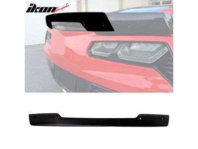 Rear Spoiler Gurney Flap Wicker Bill; Unpainted (14-19 Corvette C7)