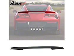 Rear Spoiler; Matte Black (14-19 Corvette C7)