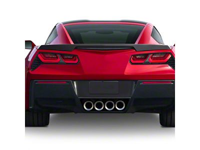 Rear Spoiler; Matte Black (14-19 Corvette C7, Excluding ZR1)