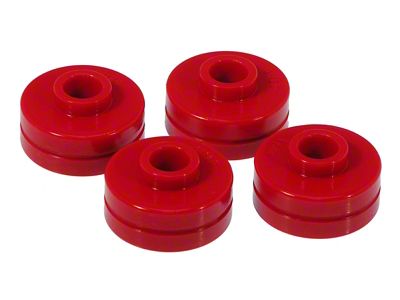 Rear Spring Cushion Kit; Red (97-04 Corvette C5)