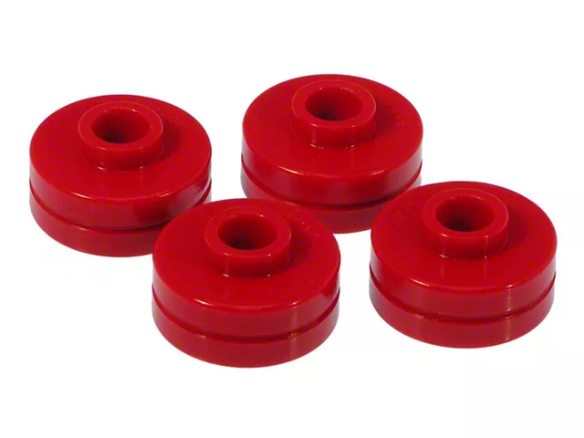 Rear Spring Cushion Kit; Red (97-04 Corvette C5)