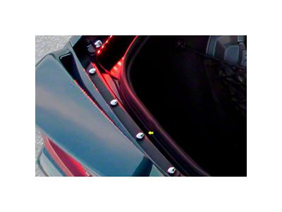 Rear Trunk Deck Button Kit; Chrome (20-25 Corvette C8 Coupe)