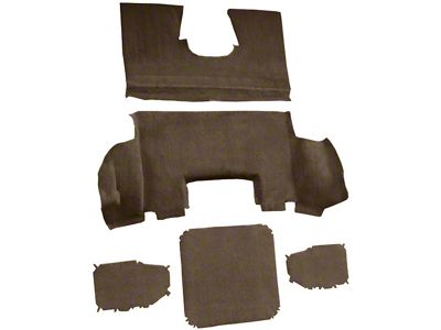 Rear Truvette Molded Carpet; Oak (97-04 Corvette C5 Coupe)
