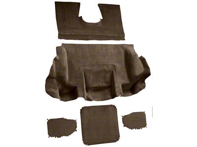 Rear Truvette Molded Carpet; Oak (01-04 Corvette C5)
