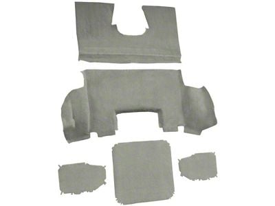 Rear Truvette Molded Carpet; Shale (97-04 Corvette C5 Coupe)