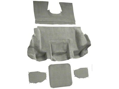 Rear Truvette Molded Carpet; Shale (01-04 Corvette C5)