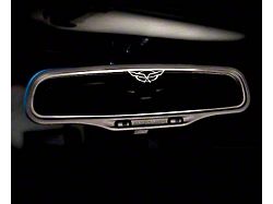 Rear View Mirror Inner Trim with C5 Emblem (97-04 Corvette C5 w/ Auto Dim Mirror)