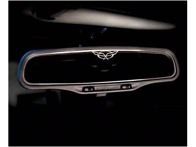 Rear View Mirror Inner Trim with C5 Emblem (97-04 Corvette C5 w/ Auto Dim Mirror)