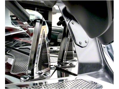 Rear Window Accents; Polished (20-25 Corvette C8 Coupe)