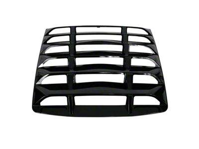 Rear Window Louvers; Black (14-19 Corvette C7)