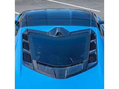 Rear Window Trim; Carbon Fiber (20-24 Corvette C8 Coupe)