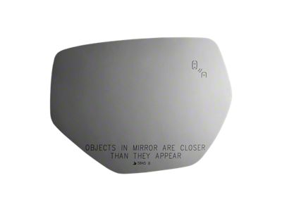 Redi-Cuts Fit Over Side View Mirror Glass with Blind Spot; Passenger Side (20-25 Corvette C8)