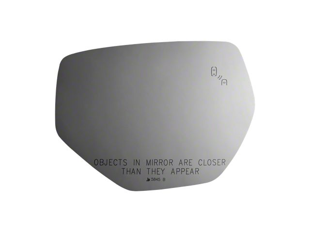 Redi-Cuts Fit Over Side View Mirror Glass with Blind Spot; Passenger Side (20-24 Corvette C8)