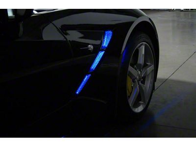 Remote Controlled Fender Cove LED Lighting Kit; Aqua (14-19 Corvette C7)