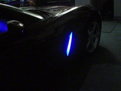 Remote Controlled Fender Cove LED Lighting Kit; Blue (05-13 Corvette C6)