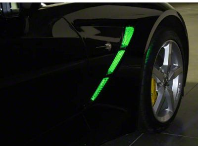 Remote Controlled Fender Cove LED Lighting Kit; Green (14-19 Corvette C7)