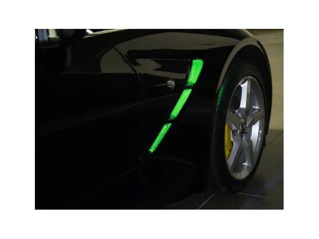 Remote Controlled Fender Cove LED Lighting Kit; Green (14-19 Corvette C7)