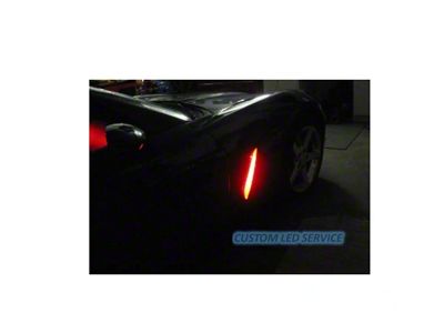 Remote Controlled Fender Cove LED Lighting Kit; Red (05-13 Corvette C6)