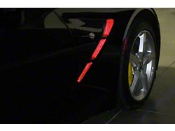 Remote Controlled Fender Cove LED Lighting Kit; Red (14-19 Corvette C7)