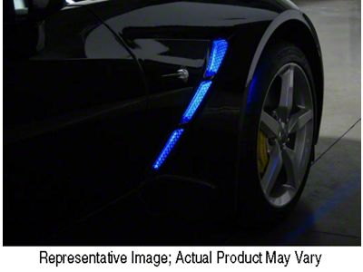 Remote Controlled Fender Cove LED Lighting Kit; White (14-19 Corvette C7)