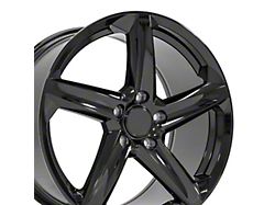 CV02C Replica Gloss Black Wheel; Rear Only; 19x10; 79mm Offset (05-13 Corvette C6, Excluding Grand Sport, Z06 & ZR1)