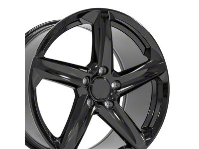 CV02C Replica Gloss Black Wheel; Rear Only; 19x10; 79mm Offset (05-13 Corvette C6, Excluding Grand Sport, Z06 & ZR1)