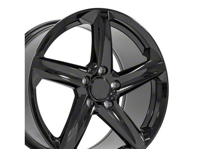 CV02C Replica Gloss Black Wheel; Rear Only; 19x10 (05-13 Corvette C6, Excluding Grand Sport, Z06 & ZR1)