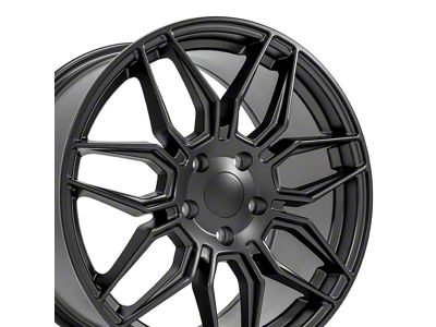 CV03C Replica Satin Black Wheel; Front Only; 18x8.5 (05-13 Corvette C6, Excluding Grand Sport, Z06 & ZR1)