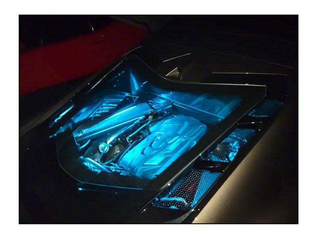 RGB Engine Bay LED Lighting Kit; Bluetooth (20-24 Corvette C8)