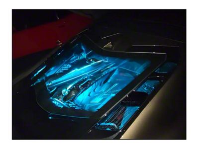 RGB Engine Bay LED Lighting Kit; Key Fob (20-24 Corvette C8)
