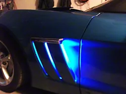 RGB Fender Cove LED Lighting Kit; Bluetooth (10-13 Corvette C6 Grand Sport)