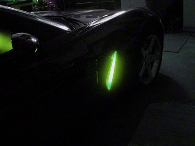 RGB Fender Cove LED Lighting Kit; Bluetooth (97-04 Corvette C5)