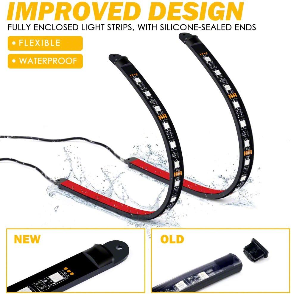 Corvette RGB Interior Light Strips with Cigarette Lighter Plug (Universal;  Some Adaptation May Be Required)