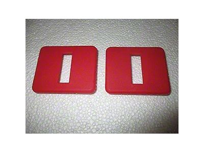 Seat Back Release Bezel; Torch Red (00-04 Corvette C5)