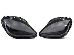 Sequential Light Bar Projector Headlights; Black Housing; Clear Lens (05-13 Corvette C6)