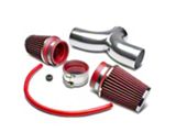 Short Ram Dual Air Intake with Red Filter (02-04 Corvette C5)