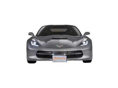 Show-N-Go Front License Frame; Powered (06-13 Corvette C6 Grand Sport, Z06)