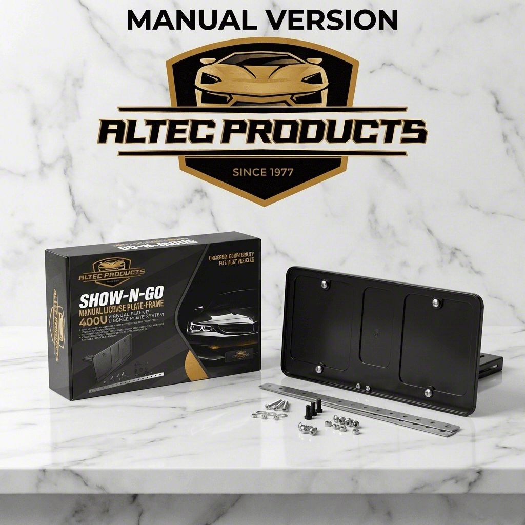 Altec Corvette Show-N-Go Powered Retractable Front License Plate