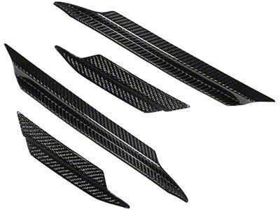 Side Canard Dive Plans; Carbon Fiber (20-25 Corvette C8, Excluding Z06)