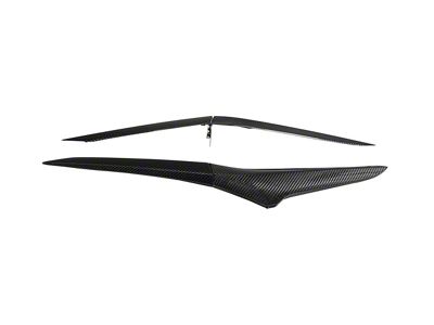 Side Fender Vent Door Garnish; Carbon Fiber (23-25 Corvette C8 E-Ray, Z06)