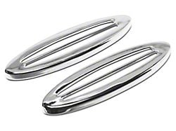 OPR Side Marker Light Louvers; Chrome (97-04 Corvette C5)