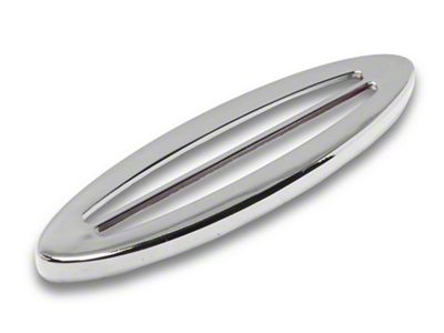 OPR Side Marker Light Louvers; Chrome (97-04 Corvette C5)