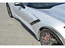 Side Skirt Rocker Panels; Carbon Fiber (14-19 Corvette C7 Grand Sport, Z06)